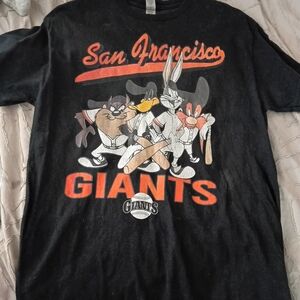 Looney Tunes San Francisco Giants Black T-Shirt